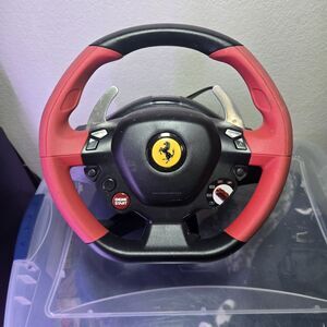 Thrustmaster Ferrari 458 Spider Racing Steering Wheel Only for XBOX! Dongle inc